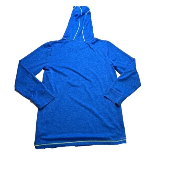 Adidas Boys ClimaLite Logo Screen Print Pullover Lightweight Hoodie size L 14/16 - Picture 2 of 7